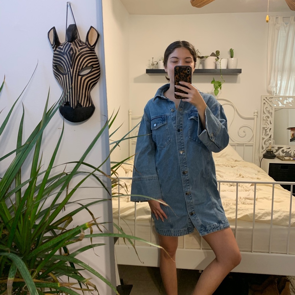 Topshop Denim Dress